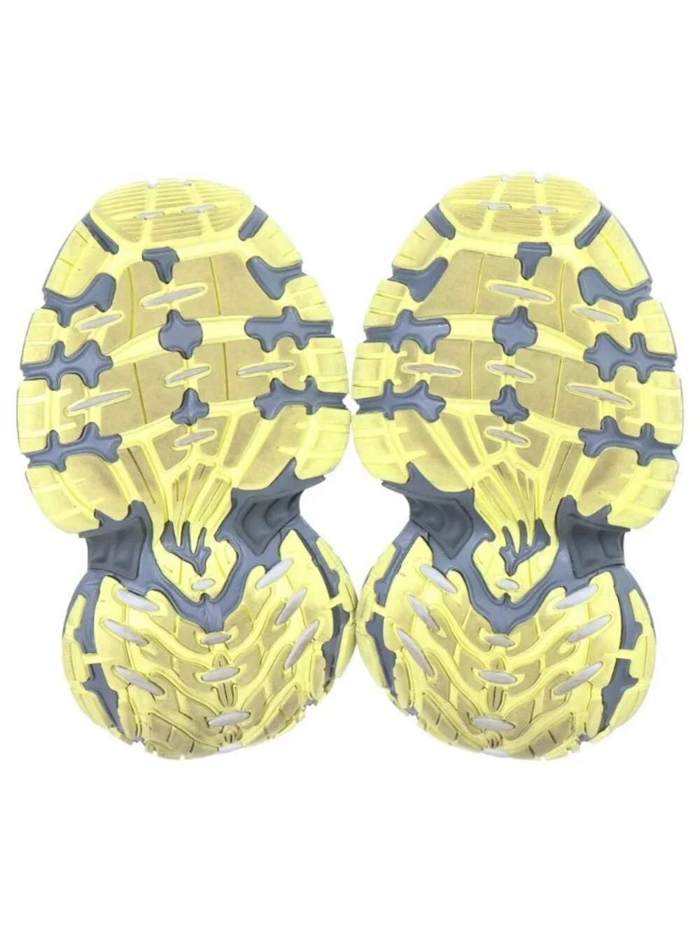 Balenciaga Sneaker Mesh Chunky Sole Low Cut Sneakers Gray Yellow - Picture 5 of 6